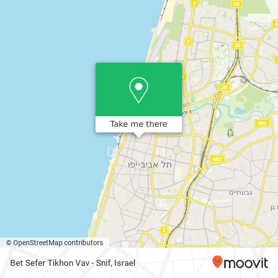 Bet Sefer Tikhon Vav - Snif map