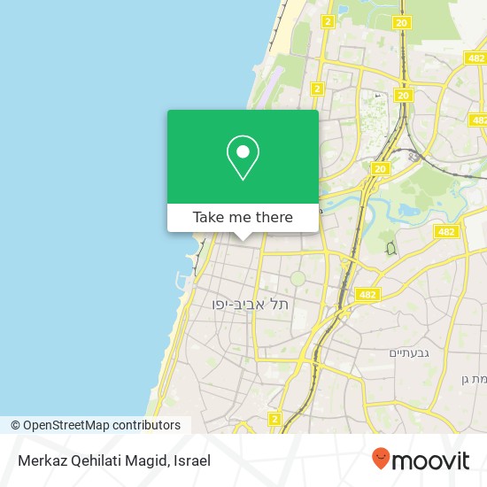 Merkaz Qehilati Magid map