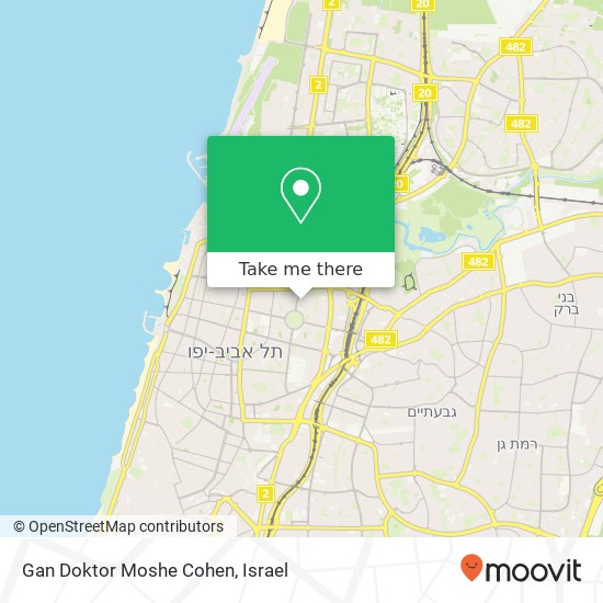 Карта Gan Doktor Moshe Cohen