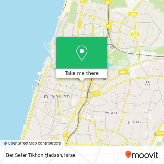 Карта Bet Sefer Tikhon H̱adash