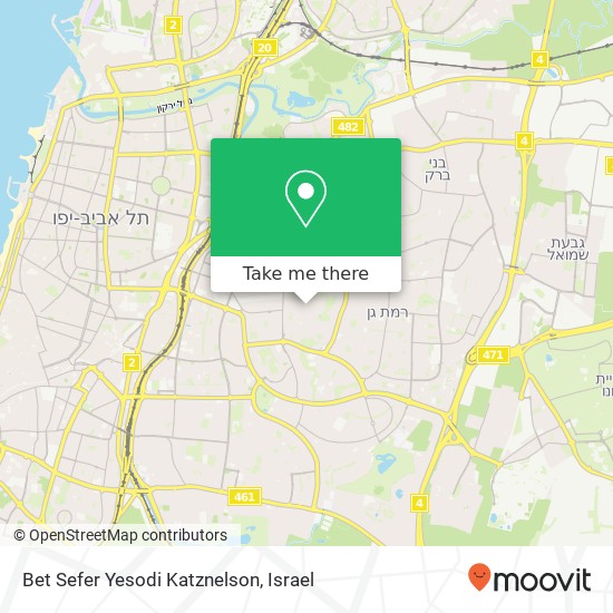 Карта Bet Sefer Yesodi Katznelson