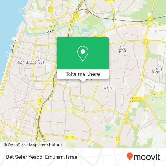 Bet Sefer Yesodi Emunim map