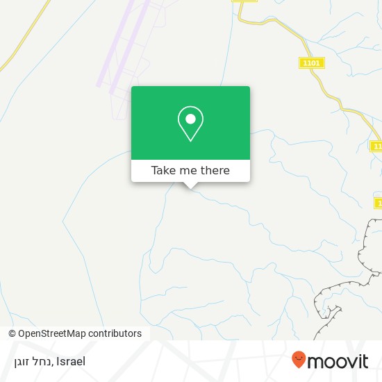 נחל זוגן map