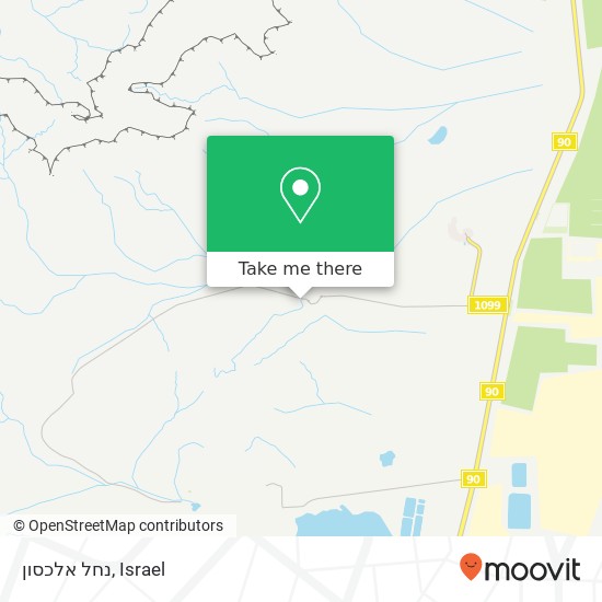 נחל אלכסון map