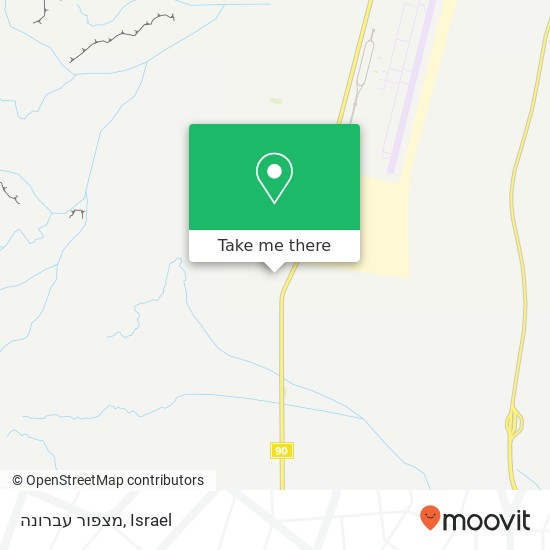 מצפור עברונה map