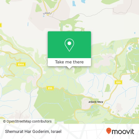 Карта Shemurat Har Goderim