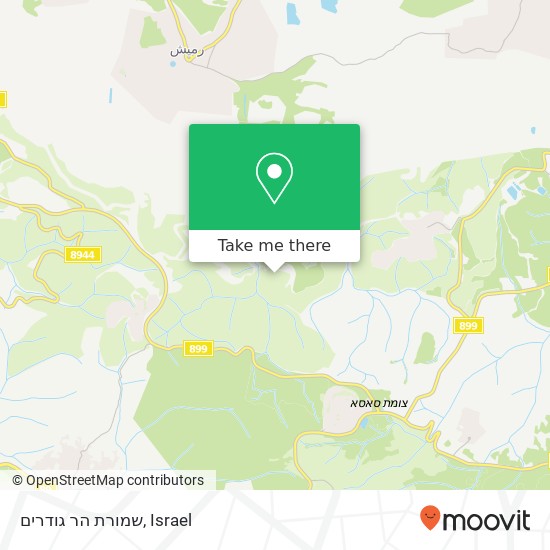 שמורת הר גודרים map