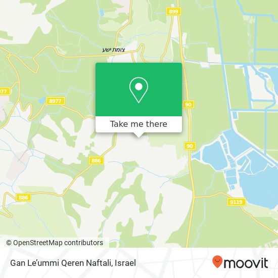 Gan Le’ummi Qeren Naftali map