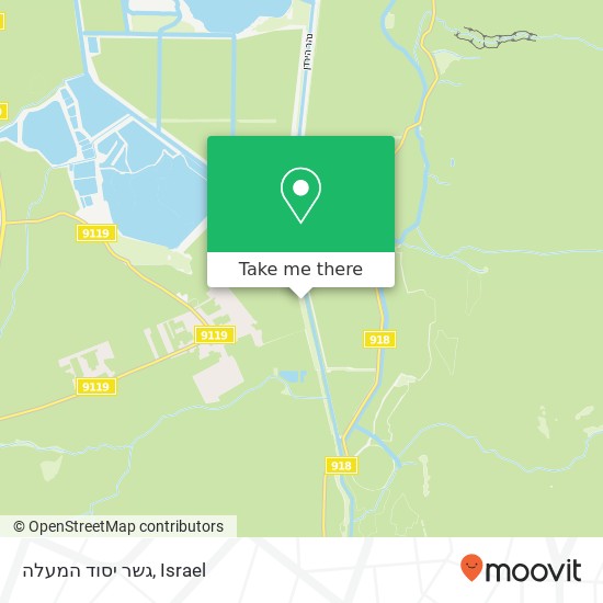 גשר יסוד המעלה map