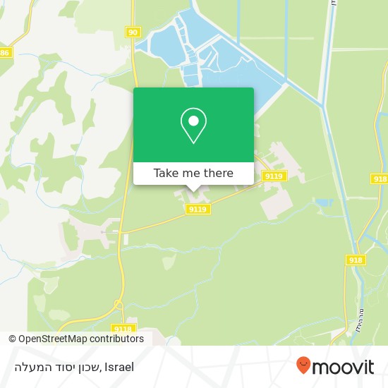 שכון יסוד המעלה map