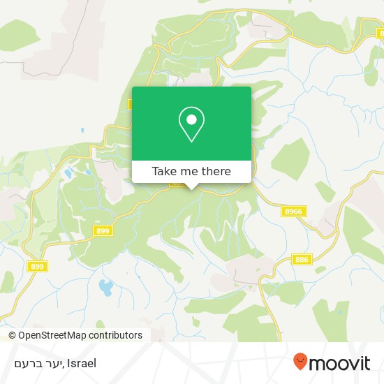 יער ברעם map