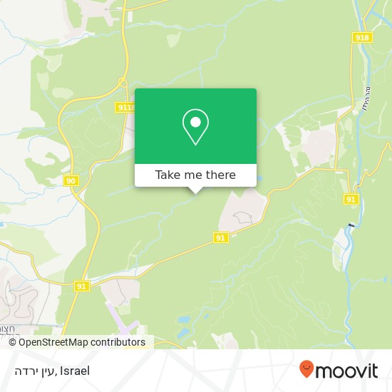 עין ירדה map