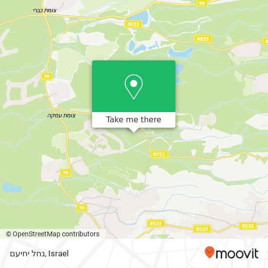 נחל יחיעם map