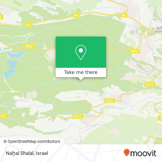 Naẖal Shalal map