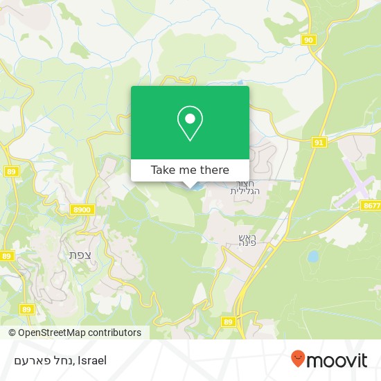 נחל פארעם map