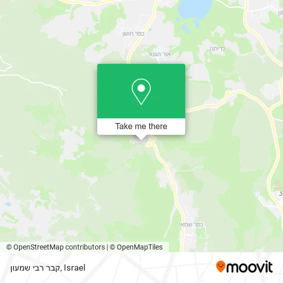 Карта קבר רבי שמעון