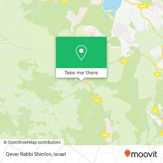 Карта Qever Rabbi Shim’on