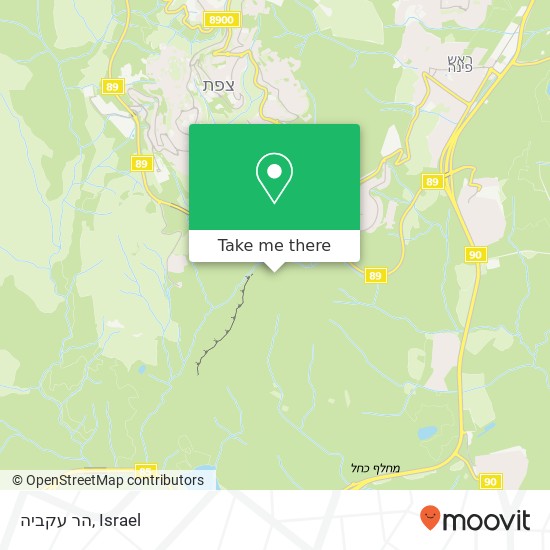 הר עקביה map