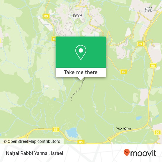 Naẖal Rabbi Yannai map