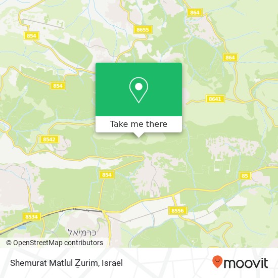 Shemurat Matlul Ẕurim map