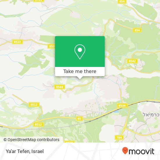 Ya‘ar Tefen map