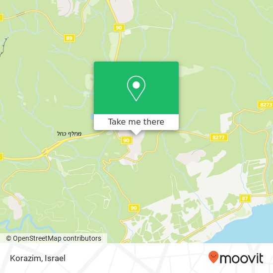 Korazim map
