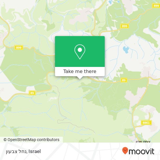 נחל צבעון map