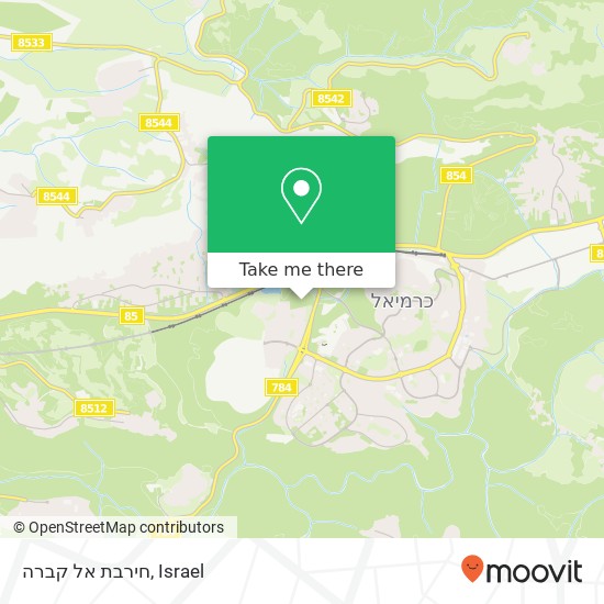 חירבת אל קברה map