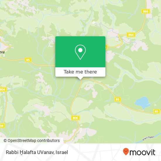 Карта Rabbi H̱alafta UVanav