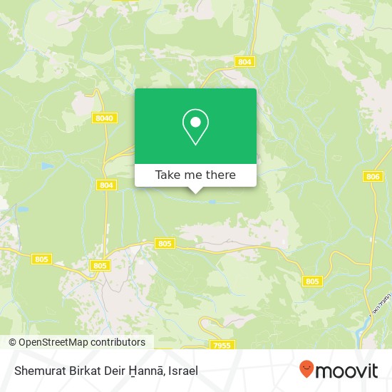 Карта Shemurat Birkat Deir H̱annā