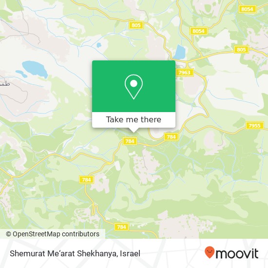 Карта Shemurat Me‘arat Shekhanya