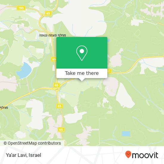 Ya‘ar Lavi map