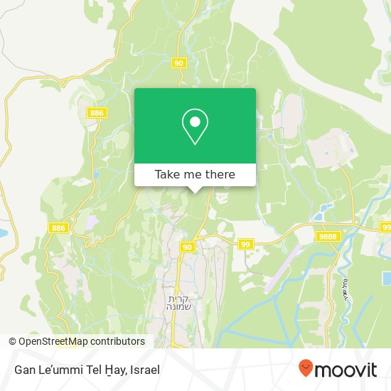 Карта Gan Le’ummi Tel H̱ay