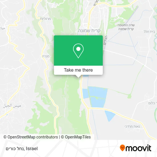 Карта נחל כורים