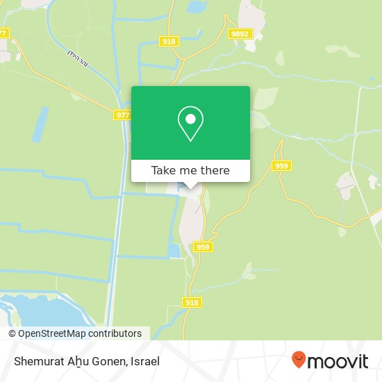 Карта Shemurat Aẖu Gonen