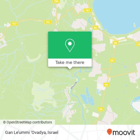 Карта Gan Le’ummi ‘Ovadya