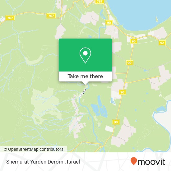Shemurat Yarden Deromi map