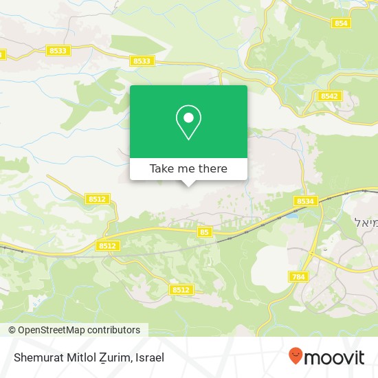 Shemurat Mitlol Ẕurim map