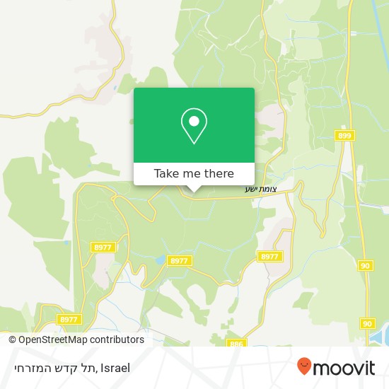 תל קדש המזרחי map