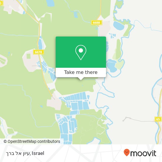 עיון אל ברך map