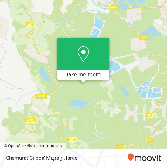 Shemurat Gilboa‘ Miẕraẖi map