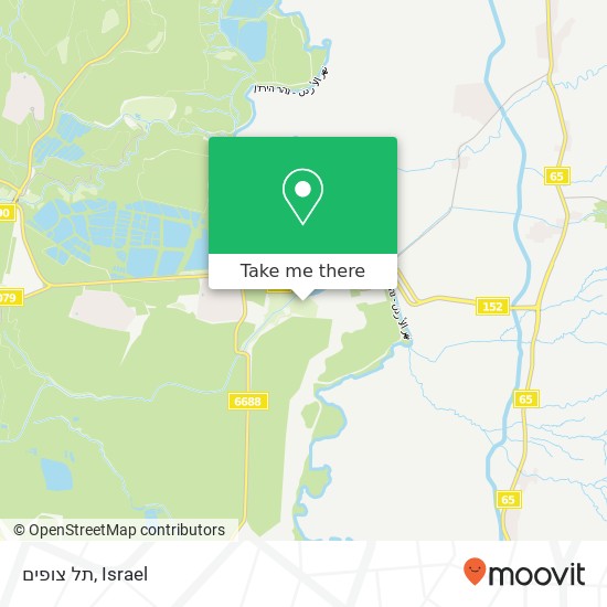 תל צופים map