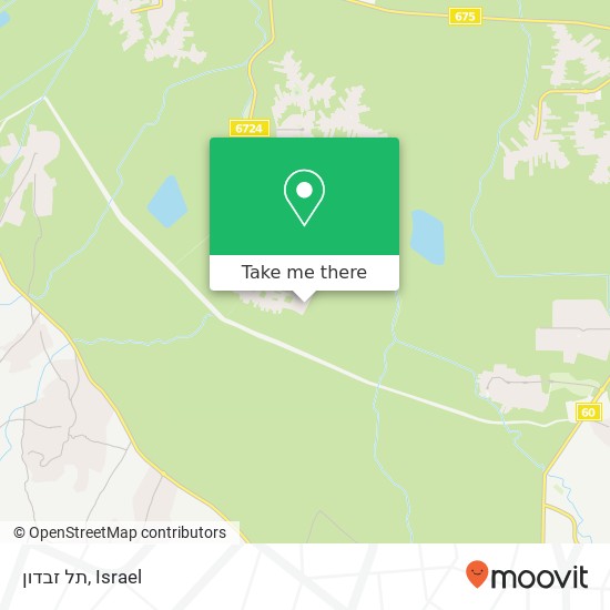 תל זבדון map