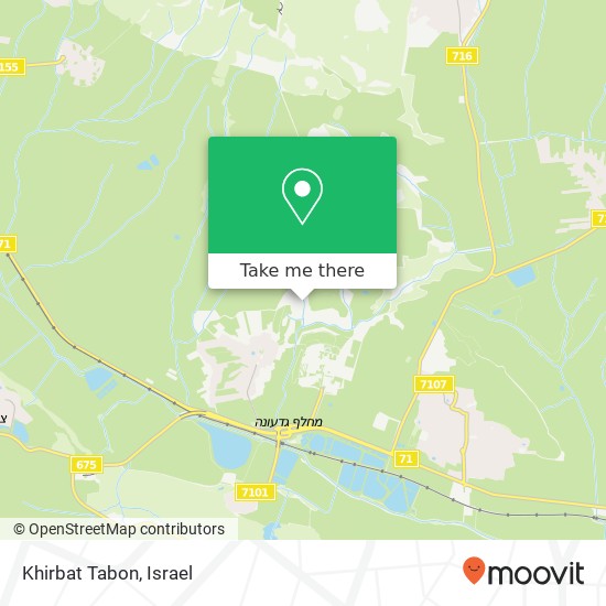 Карта Khirbat Tabon