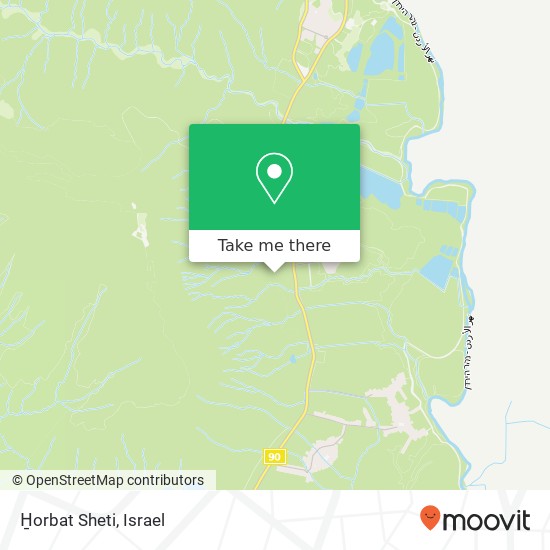 Карта H̱orbat Sheti