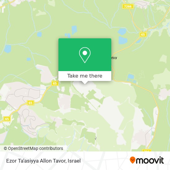 Ezor Ta‘asiyya Allon Tavor map