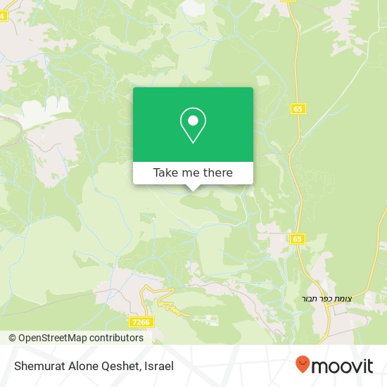 Shemurat Alone Qeshet map