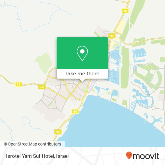 Карта Isrotel Yam Suf Hotel