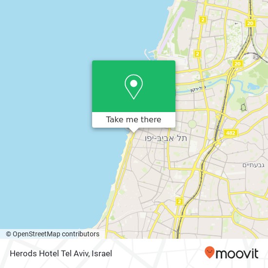 Herods Hotel Tel Aviv map