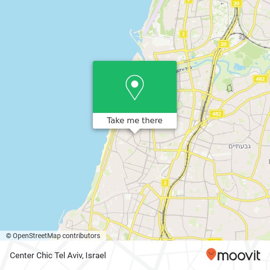 Center Chic Tel Aviv map